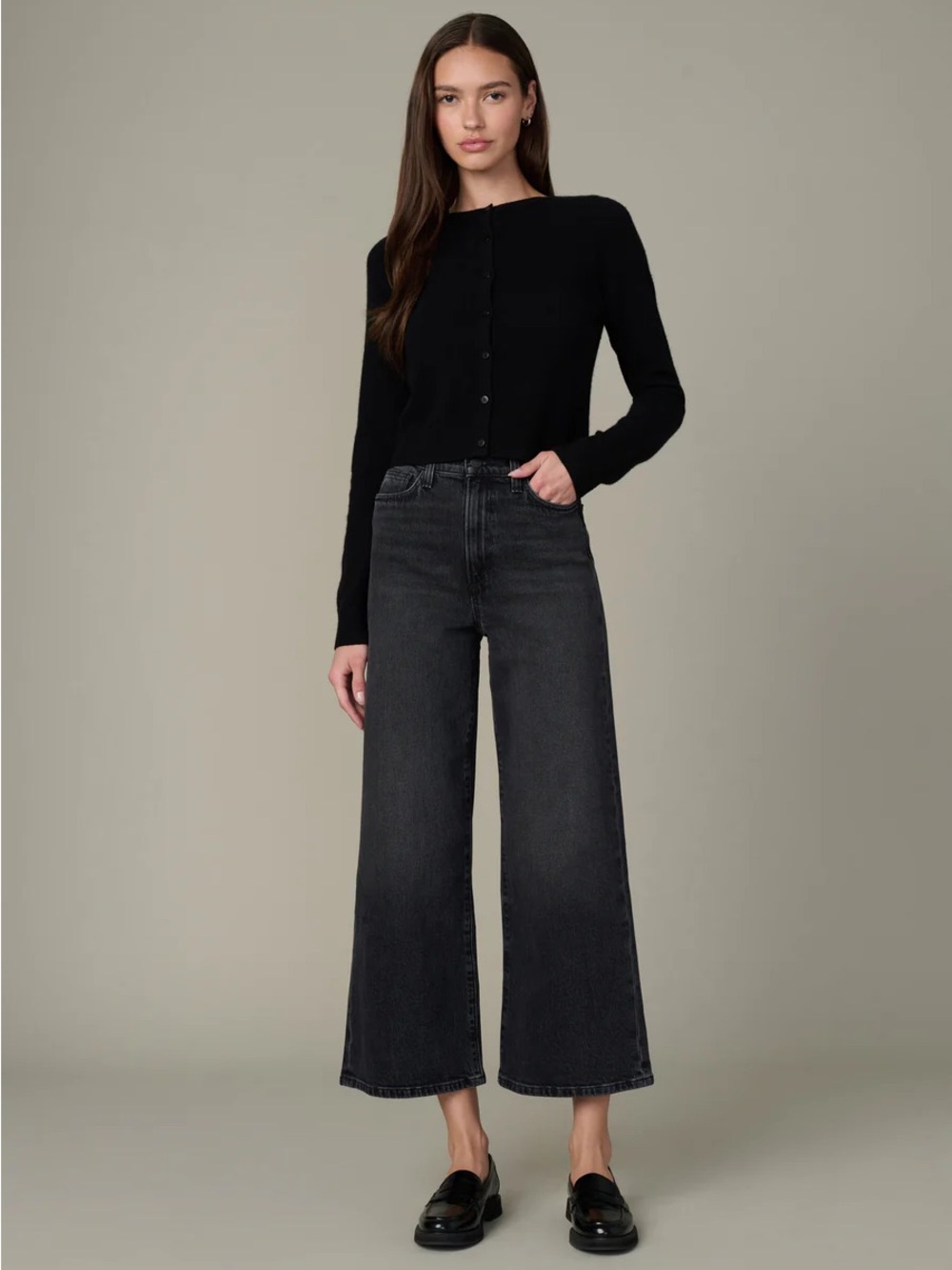 Joe’s Jeans Mia High Rise Wide Leg Ankle Jeans Vagabond Size 30 NWT